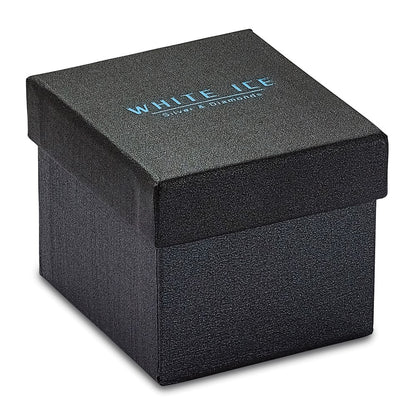 Sterling Silver White Ice Rhodium-Plated Diamond Ring