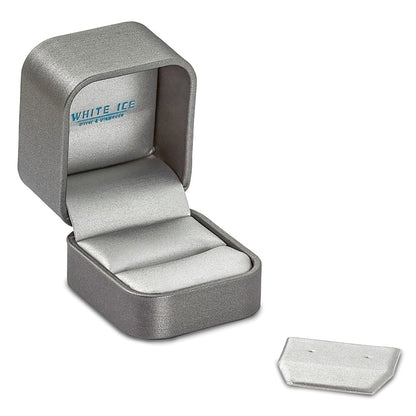 Sterling Silver White Ice Rhodium-Plated Diamond Ring