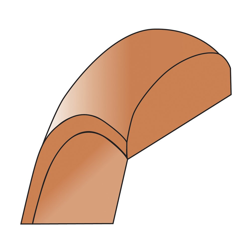 18k Rose Gold 6mm Half-Round Wedding Band Ring