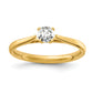 14k Yellow Gold True Origin 1/4 Ct. Lab Grown Diamond VS/SI+ G+ Round Solitaire Engagement Ring