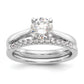 True Origin 14k White Gold 1 Ct. Certified Lab Grown Diamond VS/SI+ G+ Round Solitaire Engagement Ring