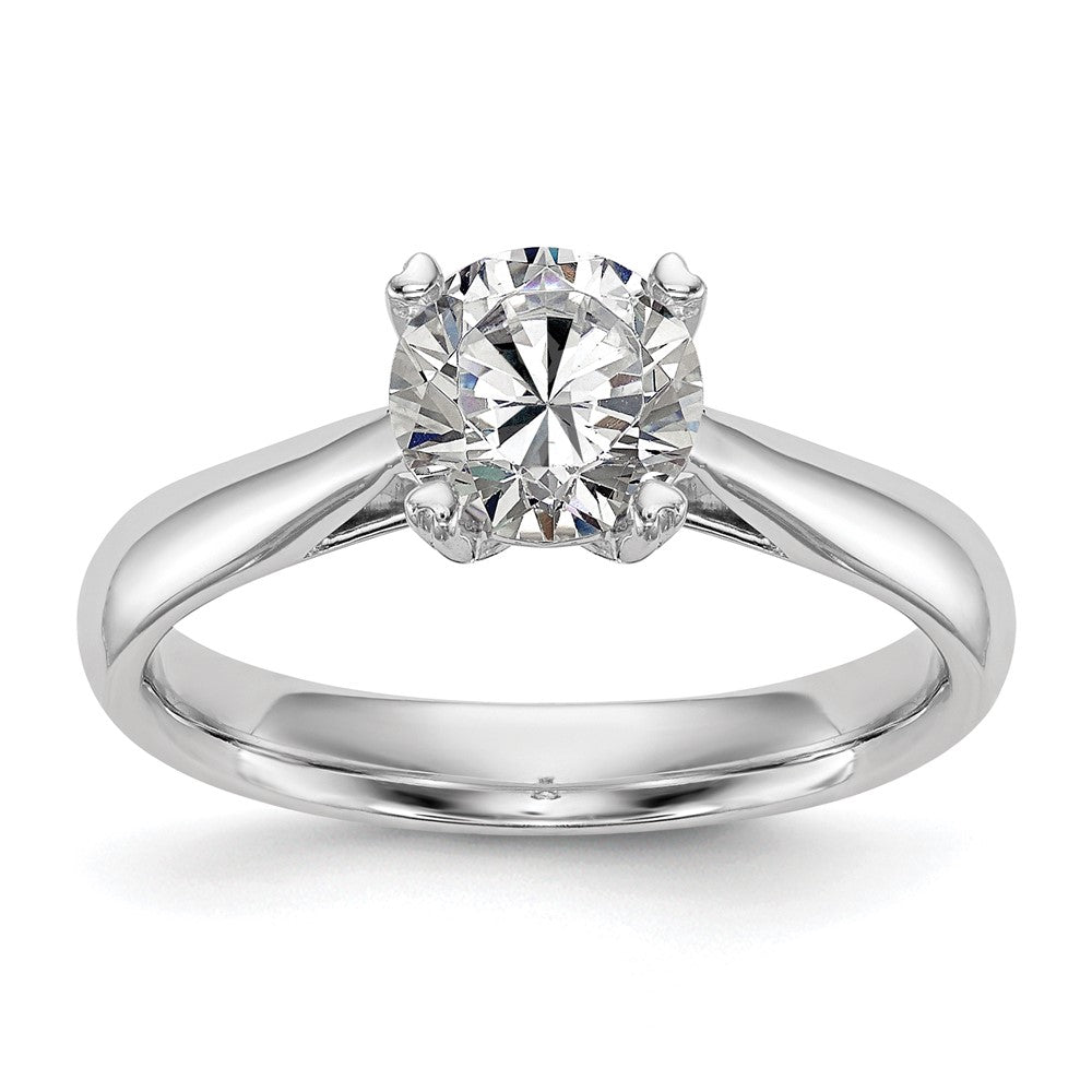 True Origin 14k White Gold 1 Ct. Certified Lab Grown Diamond VS/SI+ G+ Round Solitaire Engagement Ring