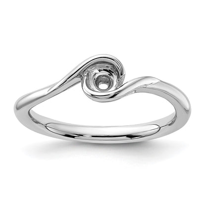 14k White Gold 1/4 Ct. Lab Grown Diamond VS/SI+ G+ Complete Round Solitaire Engagement Ring