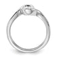 14k White Gold 1/2 Ct. Lab Grown Diamond VS/SI+ G+ Round Solitaire Engagement Ring