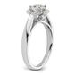 14k White Gold 1/4 Ct. Lab Grown Diamond VS/SI+ G+ 3/4 Ct. Center Round Halo Engagement Ring