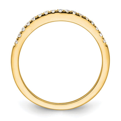14k Yellow Gold 1/6 Ct. Lab Grown Diamond VS/SI+ G+ Wedding Band Ring