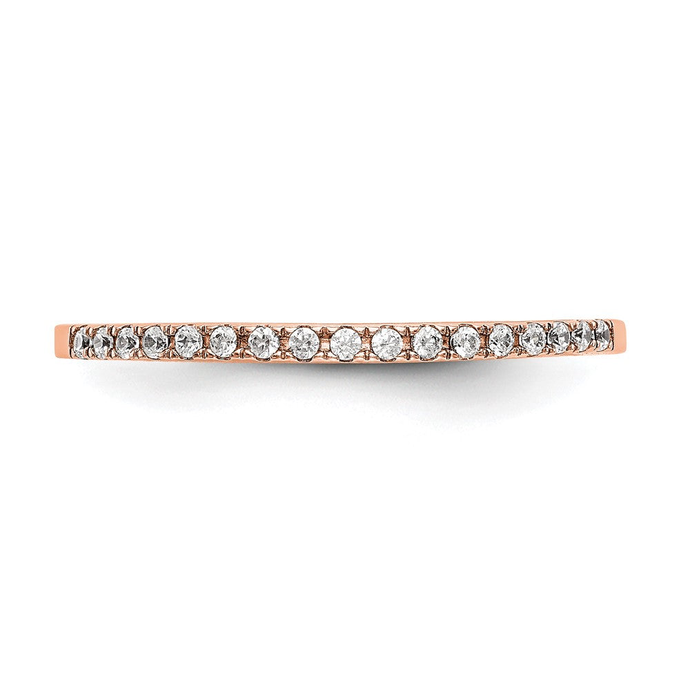 14K Rose Gold Lab Grown Diamond VS/SI+ G+ Wedding Band Ring