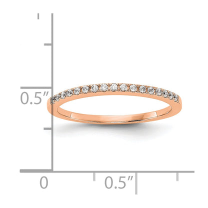 14K Rose Gold Lab Grown Diamond VS/SI+ G+ Wedding Band Ring