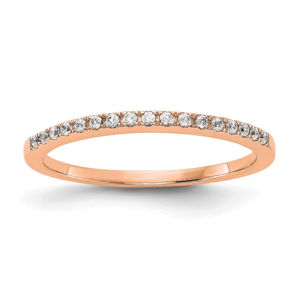 14K Rose Gold Lab Grown Diamond VS/SI+ G+ Wedding Band Ring