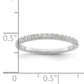 14k White Gold 1/4 Ct. Lab Grown Diamond VS/SI+ G+ Wedding Band Ring