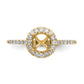 14k Yellow Gold 1/4 Ct. Lab Grown Diamond VS/SI+ G+ 1 Ct. Center Halo Engagement Ring