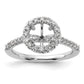 14k White Gold 1/2 Ct. Lab Grown Diamond VS/SI+ G+ 1 1/2 Ct. Center Round Engagement Ring