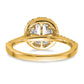 14k Yellow Gold 1/2 Ct. Lab Grown Diamond VS/SI+ G+ 1 1/2 Ct. Center Round Engagement Ring