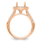 14k Rose Gold 1/2 Ct. Lab Grown Diamond VS/SI+ G+ 2 Ct. Center Round Engagement Ring