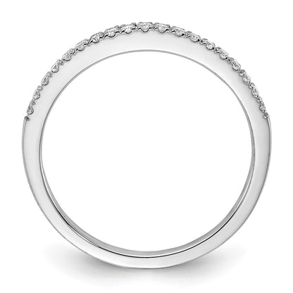 14k White Gold 1/5 Ct. Lab Grown Diamond VS/SI+ G+ Wedding Band Ring