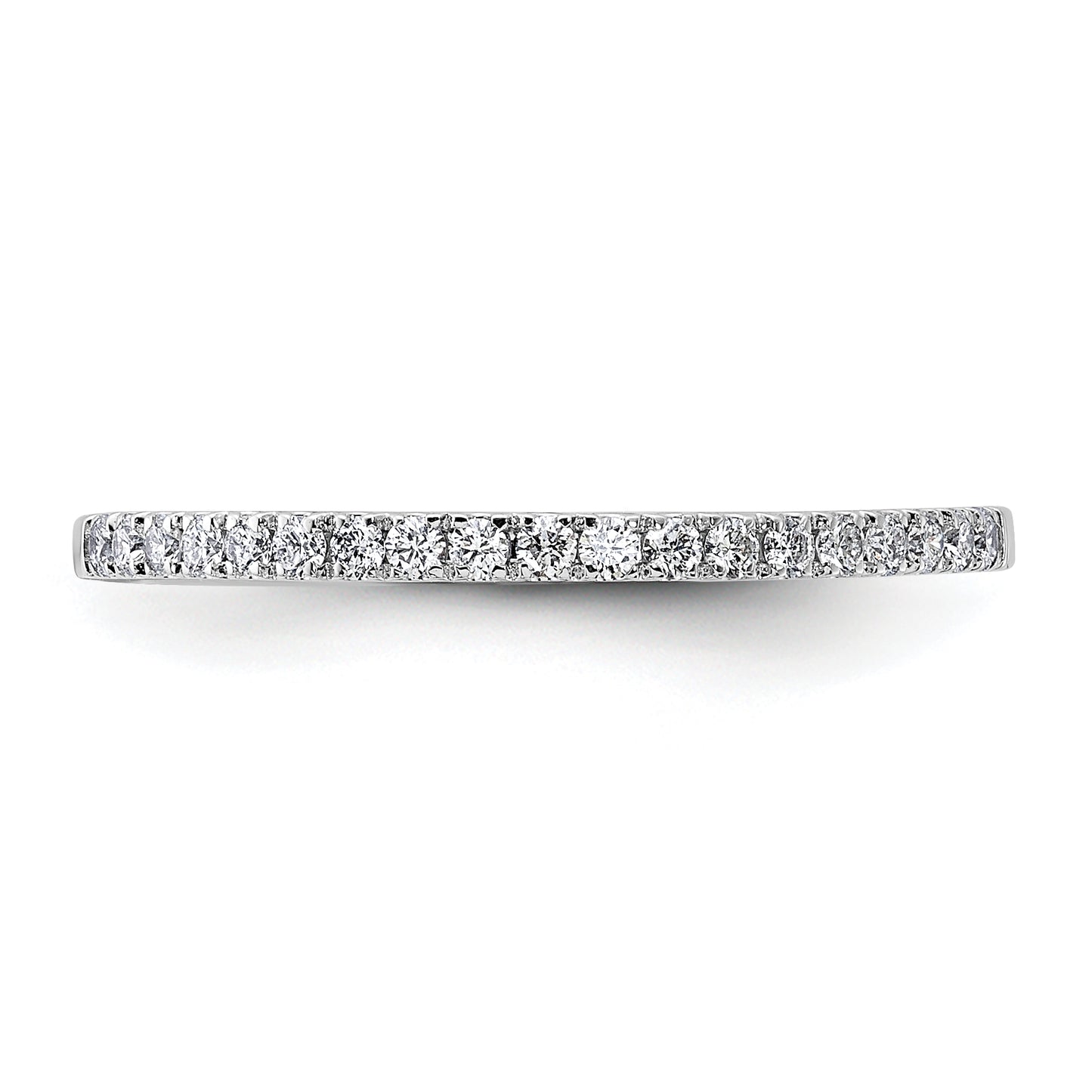 14k White Gold 1/5 Ct. Lab Grown Diamond VS/SI+ G+ Wedding Band Ring