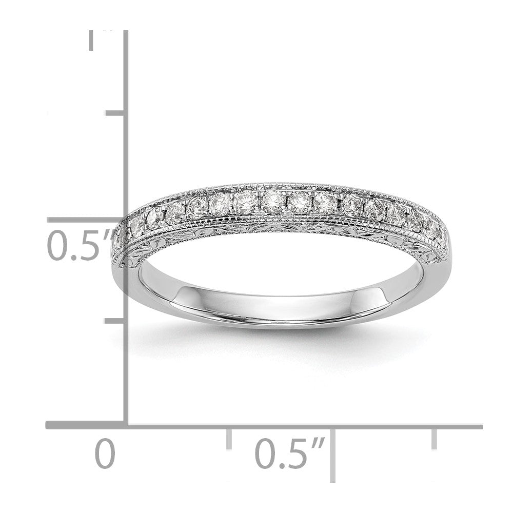14K White Gold Lab Grown Diamond VS/SI FGH Wedding Band Ring