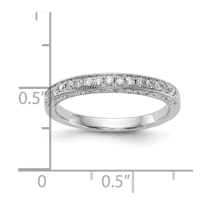 14K White Gold Lab Grown Diamond VS/SI FGH Wedding Band Ring
