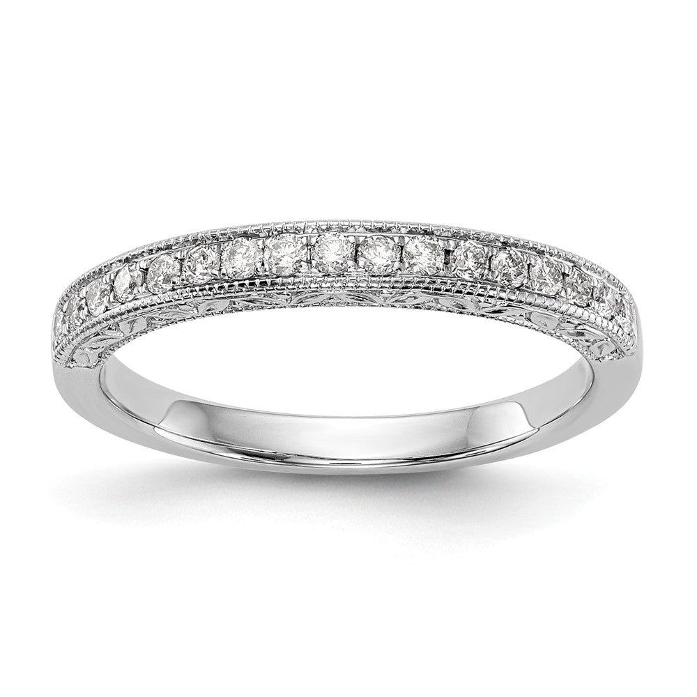 14K White Gold Lab Grown Diamond VS/SI FGH Wedding Band Ring