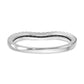 14k White Gold 1/8 Ct. Lab Grown Diamond VS/SI+ G+ Wedding Band Ring