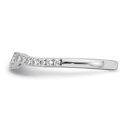 14K White Gold True Origin 1/4 Carat Lab Grown Diamond Vs/Si D E F Wedding Band