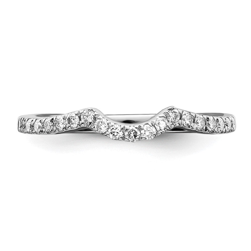 14K White Gold True Origin 1/4 Carat Lab Grown Diamond Vs/Si D E F Wedding Band