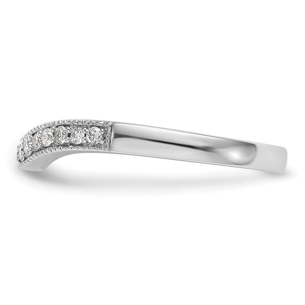 14k White Gold 1/6 Ct. Lab Grown Diamond VS/SI+ G+ Wedding Band Ring