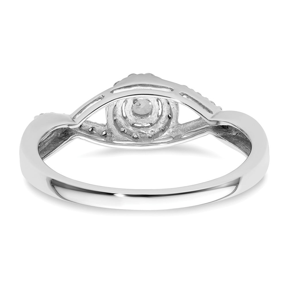 14k White Gold 1/4 Ct. Lab Grown Diamond VS/SI+ G+ Round Halo Engagement Ring