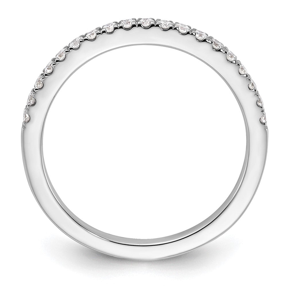 14k White Gold 1/5 Ct. Lab Grown Diamond VS/SI+ G+ Complete Wedding Band