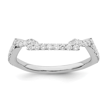 14K White Gold True Origin 3/8 Carat Lab Grown Diamond Vs/Si D E F Wedding Band