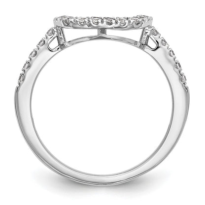 14k White Gold 1/5 Ct. Lab Grown Diamond VS/SI+ G+ Wedding Band Ring