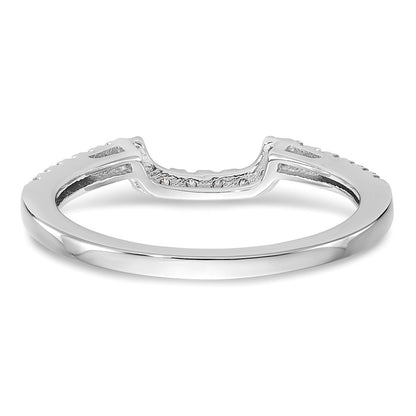 14k White Gold 1/5 Ct. Lab Grown Diamond VS/SI+ G+ Wedding Band Ring