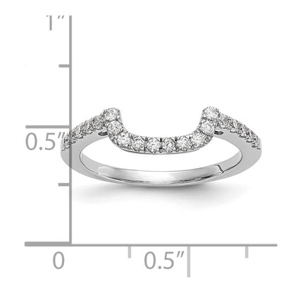 14k White Gold 1/5 Ct. Lab Grown Diamond VS/SI+ G+ Wedding Band Ring
