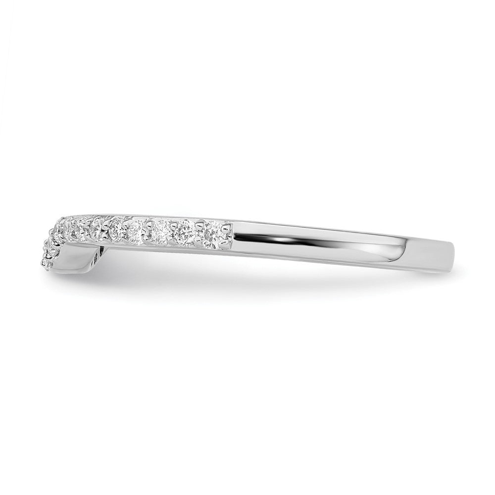 14K White Gold True Origin 1/4 Carat Lab Grown Diamond Vs/Si D E F Wedding Band