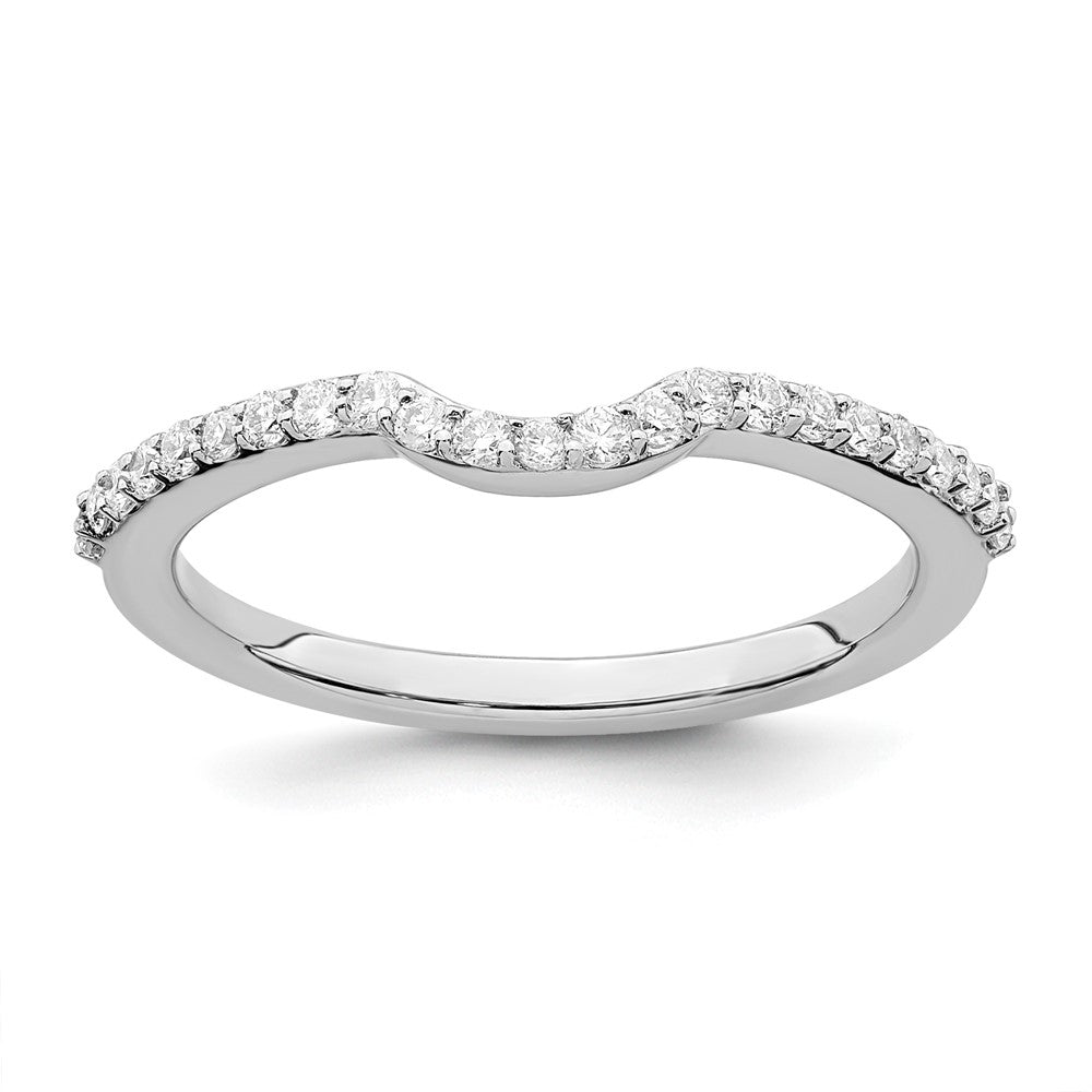 14K White Gold True Origin 1/4 Carat Lab Grown Diamond Vs/Si D E F Wedding Band