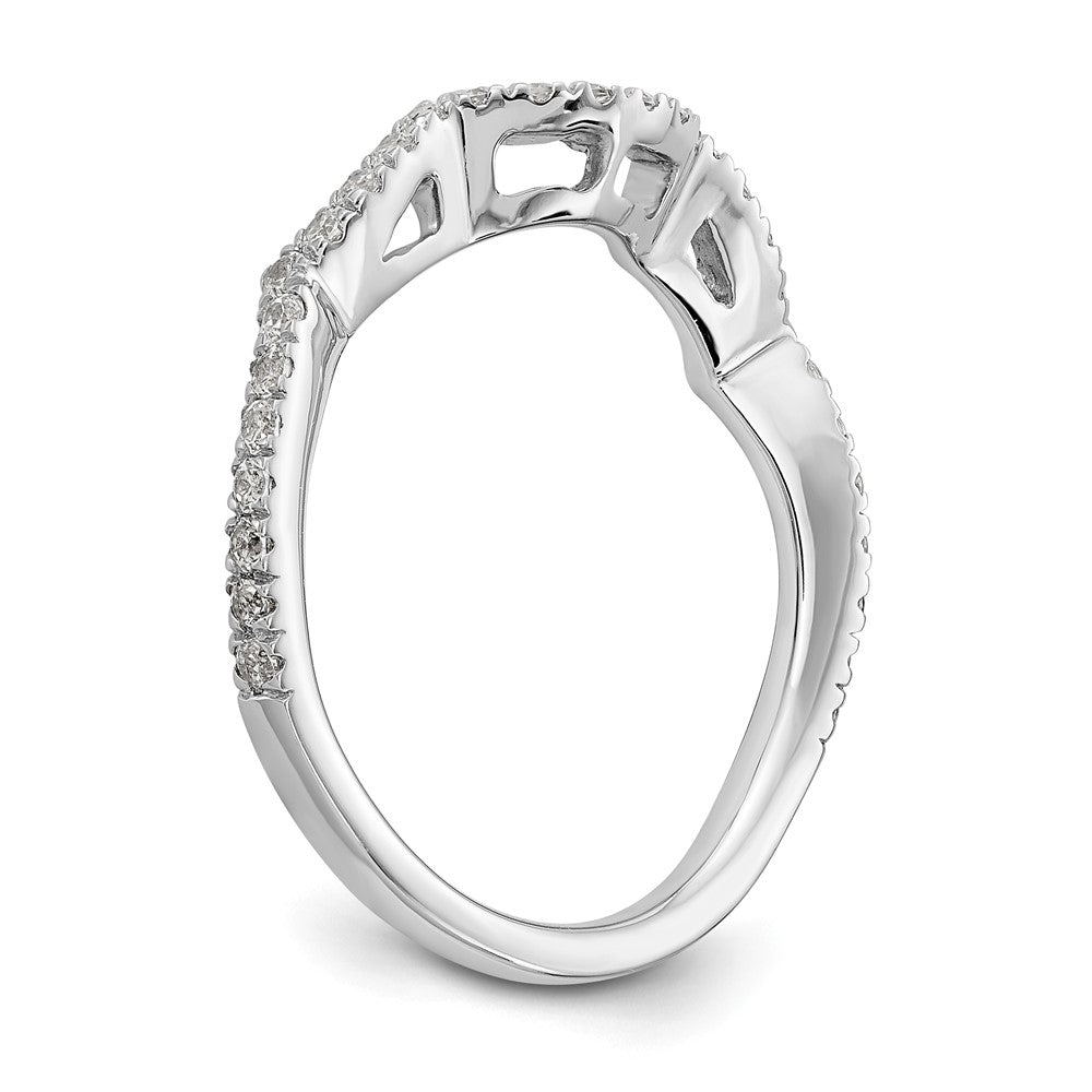 14K White Gold True Origin 1/3 Carat Lab Grown Diamond Vs/Si D E F Wedding Band