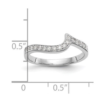 14k White Gold 1/5 Ct. Lab Grown Diamond VS/SI+ G+ Wedding Band Ring