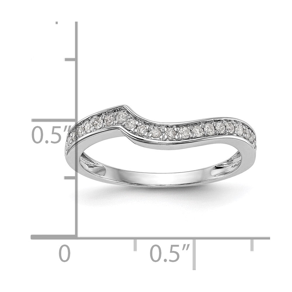 14k White Gold Two-Tone Rose and 1/5 Ct. Lab Grown Diamond VS/SI Wedding Band Ring