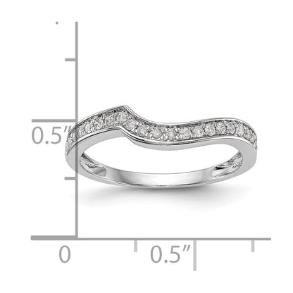 14k White Gold Two-Tone Rose and 1/5 Ct. Lab Grown Diamond VS/SI Wedding Band Ring