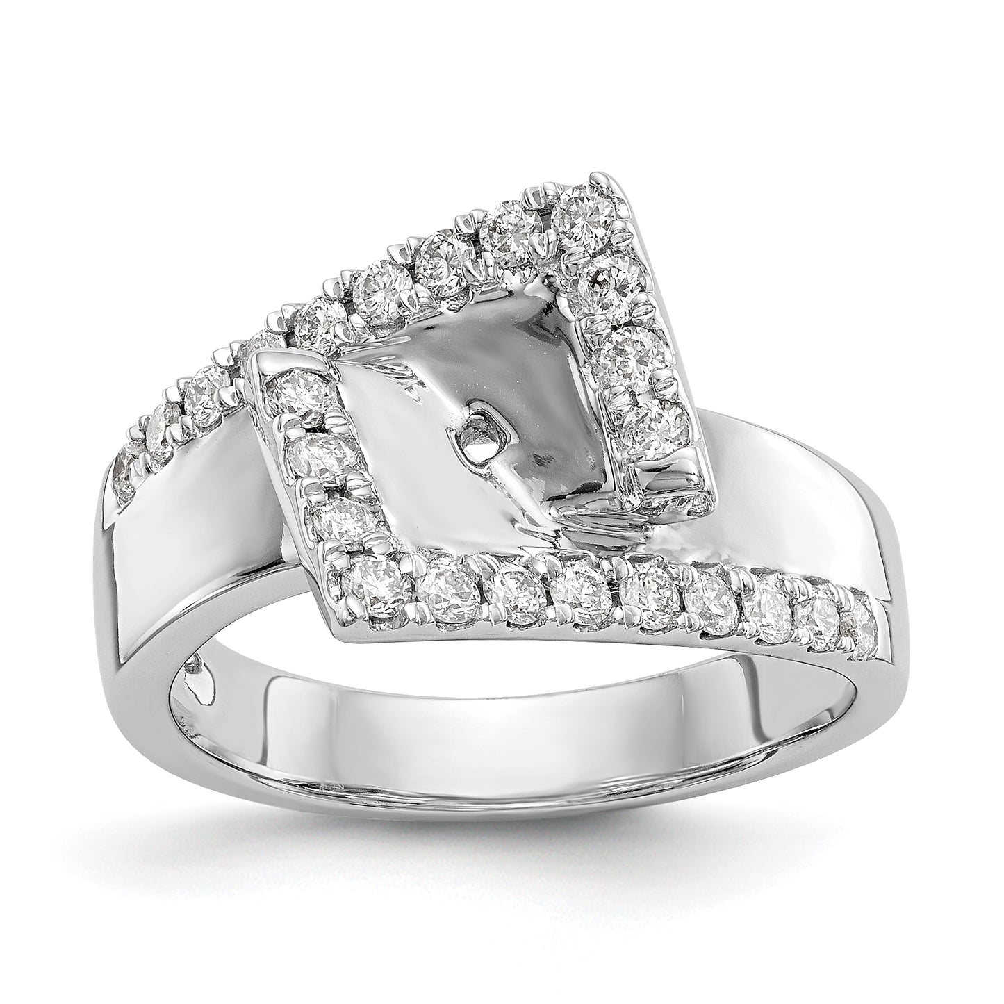 14k White Gold 1/2 Ct. Lab Grown Diamond VS/SI+ G+ Pet Set Engagement Ring