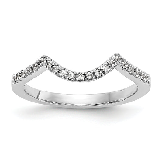 14K White Gold Lab Grown Diamond VS/SI FGH Wedding Band Ring