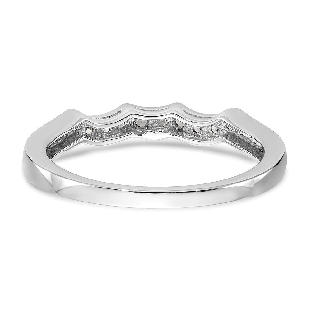 14K White Gold True Origin 1/4 Carat Lab Grown Diamond Vs D E F Wedding Band