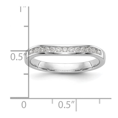 14K White Gold Lab Grown Diamond VS/SI+ G+ Wedding Band Ring