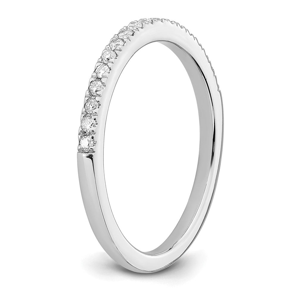 14K White Gold True Origin 1/5 Carat Lab Grown Diamond Vs D E F Wedding Band