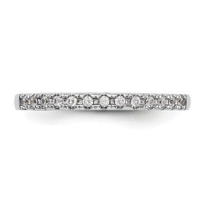 14K White Gold Lab Grown Diamond VS/SI+ G+ Wedding Band Ring