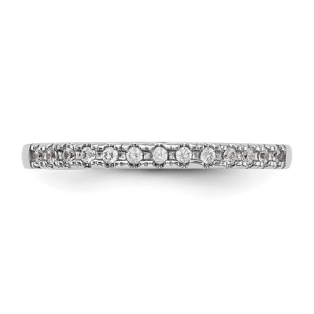 14K White Gold Lab Grown Diamond VS/SI+ G+ Wedding Band Ring