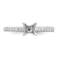 14K White Gold Lab Grown Diamond VS/SI+ G+ Engagement Ring