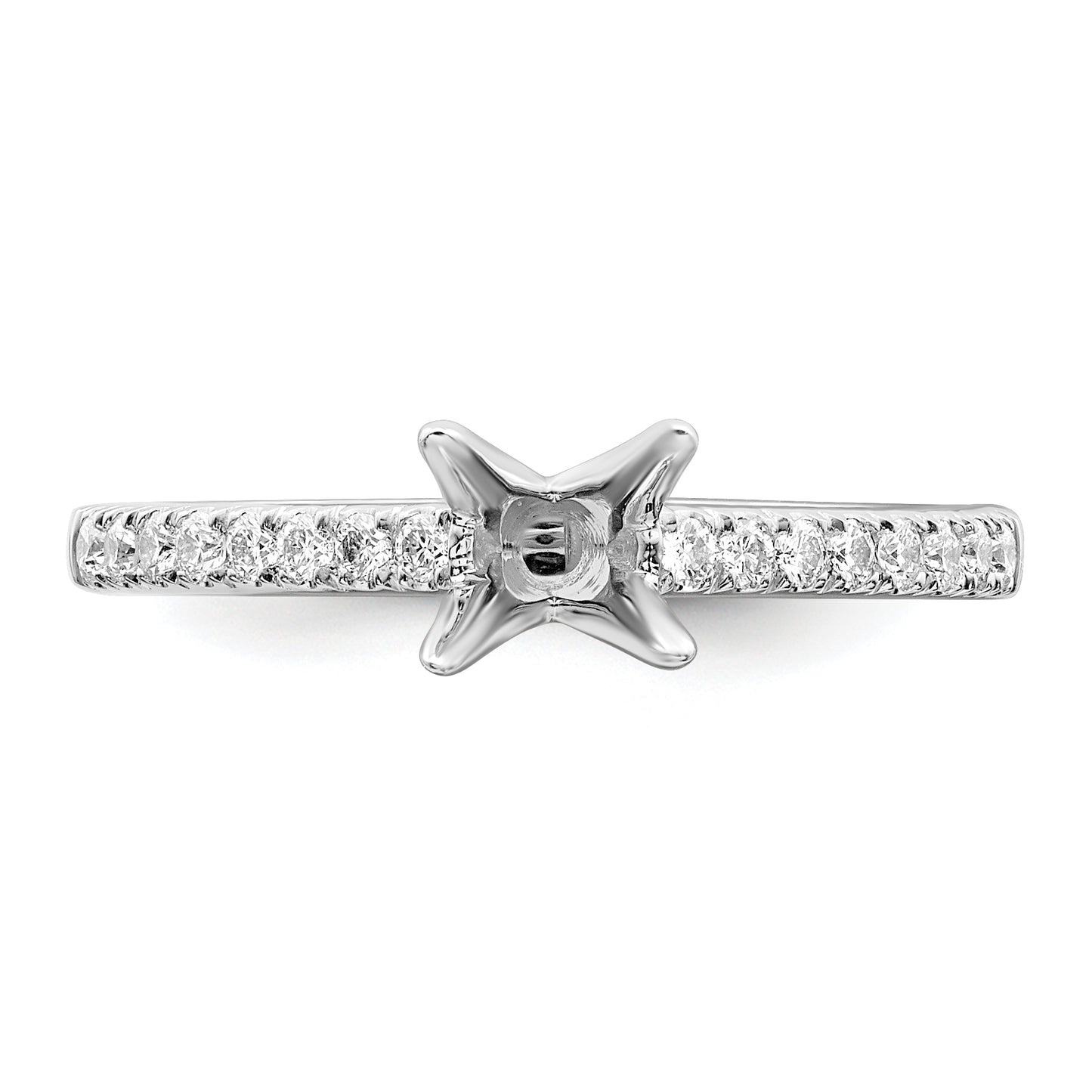 14K White Gold Lab Grown Diamond VS/SI+ G+ Engagement Ring