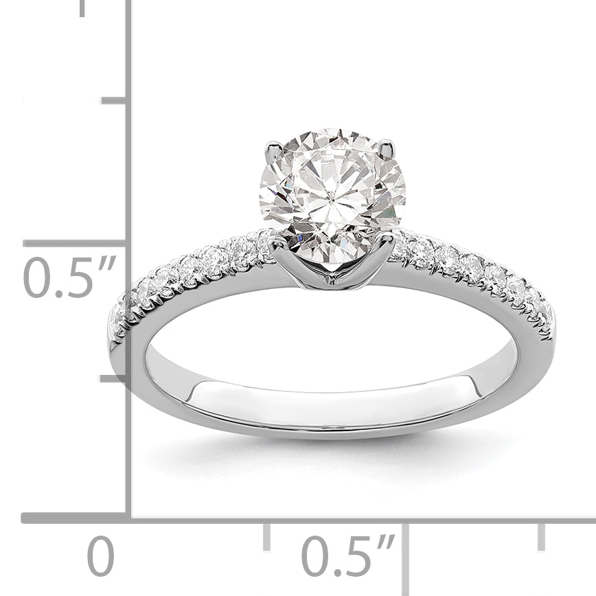 14K White Gold Lab Grown Diamond VS/SI FGH Engagement Ring