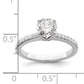 14K White Gold Lab Grown Diamond VS/SI+ G+ Engagement Ring